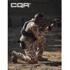 CQR Men’s Combat Shirt Tactical 1/4 Zip Long Sleeve Military BDU Shirts Camo EDC Top with Pockets(Raider Dune Camo)