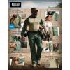 CQR Men’s Combat Shirt Tactical 1/4 Zip Long Sleeve Military BDU Shirts Camo EDC Top with Pockets(Raider Green Kelp)