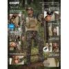 CQR Men’s Combat Shirt Tactical 1/4 Zip Long Sleeve Military BDU Shirts Camo EDC Top with Pockets(Raider Hunting Camo)