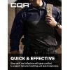 CQR Men’s Combat Shirt Tactical 1/4 Zip Long Sleeve Military BDU Shirts Camo EDC Top with Pockets(Raider Pro Operator Navy)