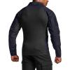 CQR Men’s Combat Shirt Tactical 1/4 Zip Long Sleeve Military BDU Shirts Camo EDC Top with Pockets(Raider Pro Operator Navy)