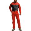 CQR Men’s Combat Shirt Tactical 1/4 Zip Long Sleeve Military BDU Shirts Camo EDC Top with Pockets(Raider Pro Rescue Orange)