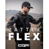 CQR Men’s Combat Shirt Tactical 1/4 Zip Long Sleeve Military BDU Shirts Camo EDC Top with Pockets(Raider Pro Utility Camo Black)