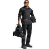 CQR Men’s Combat Shirt Tactical 1/4 Zip Long Sleeve Military BDU Shirts Camo EDC Top with Pockets(Raider Pro Utility Camo Black)