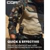 CQR Men’s Combat Shirt Tactical 1/4 Zip Long Sleeve Military BDU Shirts Camo EDC Top with Pockets(Raider Pro Woodland)