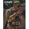 CQR Men’s Combat Shirt Tactical 1/4 Zip Long Sleeve Military BDU Shirts Camo EDC Top with Pockets(Raider Utility Camo)