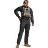 CQR Men’s Combat Shirt Tactical 1/4 Zip Long Sleeve Military BDU Shirts Camo EDC Top with Pockets(Raider Utility Camo Black)
