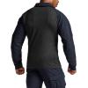 CQR Men’s Combat Shirt Tactical 1/4 Zip Long Sleeve Military BDU Shirts Camo EDC Top with Pockets(Tac Chill Operator Navy)
