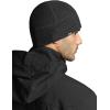 CQR Men’s Fleece Tactical Beanie, Lightweight Army Military Skull Cap, Soft Warm Winter Hat with Small Pocket(Grid Flex Black)