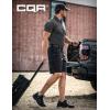 CQR Men’s Flex Casual Cargo Shorts, Lightweight Water Resistant Golf Shorts, Stretch Tactical Work Shorts with Multi-Pocket(Negotiator Black)