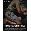 CQR Men’s Flex Casual Cargo Shorts, Lightweight Water Resistant Golf Shorts, Stretch Tactical Work Shorts with Multi-Pocket(Negotiator Charcoal)