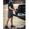 CQR Men’s Flex Casual Cargo Shorts, Lightweight Water Resistant Golf Shorts, Stretch Tactical Work Shorts with Multi-Pocket(Negotiator Charcoal)