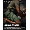 CQR Men’s Flex Casual Cargo Shorts, Lightweight Water Resistant Golf Shorts, Stretch Tactical Work Shorts with Multi-Pocket(Negotiator Green Kelp)
