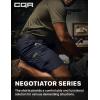 CQR Men’s Flex Casual Cargo Shorts, Lightweight Water Resistant Golf Shorts, Stretch Tactical Work Shorts with Multi-Pocket(Negotiator Operator Navy)