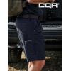 CQR Men’s Flex Casual Cargo Shorts, Lightweight Water Resistant Golf Shorts, Stretch Tactical Work Shorts with Multi-Pocket(Negotiator Operator Navy)