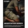 CQR Men’s Flex Casual Cargo Shorts, Lightweight Water Resistant Golf Shorts, Stretch Tactical Work Shorts with Multi-Pocket(Negotiator Soil Green)
