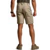 CQR Men’s Flex Casual Cargo Shorts, Lightweight Water Resistant Golf Shorts, Stretch Tactical Work Shorts with Multi-Pocket(Sentinel Alamo Khaki)
