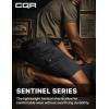CQR Men’s Flex Casual Cargo Shorts, Lightweight Water Resistant Golf Shorts, Stretch Tactical Work Shorts with Multi-Pocket(Sentinel Black)