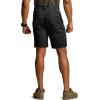 CQR Men’s Flex Casual Cargo Shorts, Lightweight Water Resistant Golf Shorts, Stretch Tactical Work Shorts with Multi-Pocket(Sentinel Black)