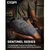 CQR Men’s Flex Casual Cargo Shorts, Lightweight Water Resistant Golf Shorts, Stretch Tactical Work Shorts with Multi-Pocket(Sentinel Charcoal)