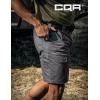 CQR Men’s Flex Casual Cargo Shorts, Lightweight Water Resistant Golf Shorts, Stretch Tactical Work Shorts with Multi-Pocket(Sentinel Charcoal)
