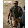 CQR Men’s Flex Casual Cargo Shorts, Lightweight Water Resistant Golf Shorts, Stretch Tactical Work Shorts with Multi-Pocket(Sentinel Cougar)