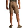 CQR Men’s Flex Casual Cargo Shorts, Lightweight Water Resistant Golf Shorts, Stretch Tactical Work Shorts with Multi-Pocket(Sentinel Cougar)