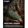 CQR Men’s Flex Casual Cargo Shorts, Lightweight Water Resistant Golf Shorts, Stretch Tactical Work Shorts with Multi-Pocket(Sentinel Green Kelp)