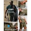 CQR Men’s Flex Casual Cargo Shorts, Lightweight Water Resistant Golf Shorts, Stretch Tactical Work Shorts with Multi-Pocket(Sentinel Soil Green)