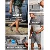 CQR Men’s Flex Casual Cargo Shorts, Lightweight Water Resistant Golf Shorts, Stretch Tactical Work Shorts with Multi-Pocket(Sentinel Stone)