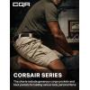 CQR Men’s Flex Casual Cargo Shorts, Lightweight Water Resistant Golf Shorts, Stretch Tactical Work Shorts with Multi-Pocket(Tac Alamo Khaki)