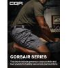 CQR Men’s Flex Casual Cargo Shorts, Lightweight Water Resistant Golf Shorts, Stretch Tactical Work Shorts with Multi-Pocket(Tac Charcoal)