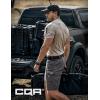 CQR Men’s Flex Casual Cargo Shorts, Lightweight Water Resistant Golf Shorts, Stretch Tactical Work Shorts with Multi-Pocket(Tac Charcoal)