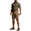 CQR Men’s Flex Casual Cargo Shorts, Lightweight Water Resistant Golf Shorts, Stretch Tactical Work Shorts with Multi-Pocket(Tac Cougar)