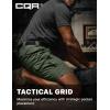 CQR Men’s Flex Casual Cargo Shorts, Lightweight Water Resistant Golf Shorts, Stretch Tactical Work Shorts with Multi-Pocket(Tac Green Kelp)
