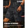 CQR Men’s Flex Casual Cargo Shorts, Lightweight Water Resistant Golf Shorts, Stretch Tactical Work Shorts with Multi-Pocket(Tac Utility Camo Black)