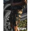 CQR Men’s Flex Casual Cargo Shorts, Lightweight Water Resistant Golf Shorts, Stretch Tactical Work Shorts with Multi-Pocket(Tac Woodland Olive)