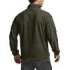 CQR Men’s Full-Zip Tactical Jacket, Soft Warm Military Winter Fleece Jackets, Outdoor Coats with Zipper Pockets(Grid Flex Army Green)