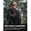 CQR Men’s Full-Zip Tactical Jacket, Soft Warm Military Winter Fleece Jackets, Outdoor Coats with Zipper Pockets(Grid Flex Charcoal)