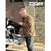 CQR Men’s Full-Zip Tactical Jacket, Soft Warm Military Winter Fleece Jackets, Outdoor Coats with Zipper Pockets(Grid Flex Coyote)