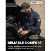 CQR Men’s Full-Zip Tactical Jacket, Soft Warm Military Winter Fleece Jackets, Outdoor Coats with Zipper Pockets(Grid Flex Operator Navy)