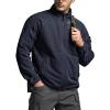 CQR Men’s Full-Zip Tactical Jacket, Soft Warm Military Winter Fleece Jackets, Outdoor Coats with Zipper Pockets(Grid Flex Operator Navy)