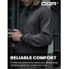 CQR Men’s Full-Zip Tactical Jacket, Soft Warm Military Winter Fleece Jackets, Outdoor Coats with Zipper Pockets(Guardian Charcoal)