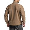 CQR Men’s Full-Zip Tactical Jacket, Soft Warm Military Winter Fleece Jackets, Outdoor Coats with Zipper Pockets(Guardian Coyote)