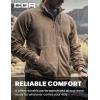 CQR Men’s Full-Zip Tactical Jacket, Soft Warm Military Winter Fleece Jackets, Outdoor Coats with Zipper Pockets(Guardian Coyote)