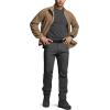 CQR Men’s Full-Zip Tactical Jacket, Soft Warm Military Winter Fleece Jackets, Outdoor Coats with Zipper Pockets(Guardian Coyote)