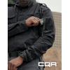 CQR Men’s Long Sleeve Tactical Shirts, Ripstop Military Work Shirts, UPF 50+ Breathable Button Down Outdoor Hiking Shirt(Journeyman Black)