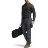 CQR Men’s Long Sleeve Tactical Shirts, Ripstop Military Work Shirts, UPF 50+ Breathable Button Down Outdoor Hiking Shirt(Journeyman Black)
