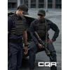 CQR Men’s Long Sleeve Tactical Shirts, Ripstop Military Work Shirts, UPF 50+ Breathable Button Down Outdoor Hiking Shirt(Journeyman Operator Navy)