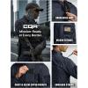 CQR Men’s Long Sleeve Tactical Shirts, Ripstop Military Work Shirts, UPF 50+ Breathable Button Down Outdoor Hiking Shirt(Journeyman Operator Navy)